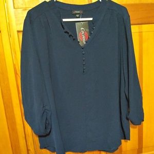 Navy blue blouse